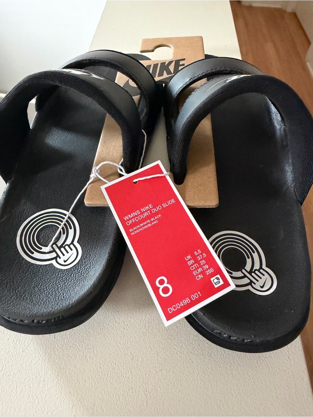 Brand new “Nike”(off court duo slide)slippers for women.Size-8,color-black 🖤 - Picture 6 of 8